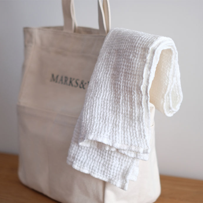 【完売】リネンワッフルフェイスタオル